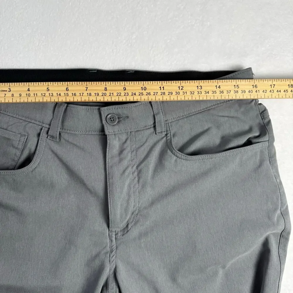 Jack Nicklaus 32x32 Gray Performance Golf Pants Stretch Flat Front Mens 32x32
